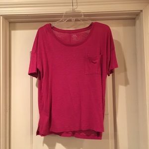 🛍Hot Pink Old Navy boyfriend tee